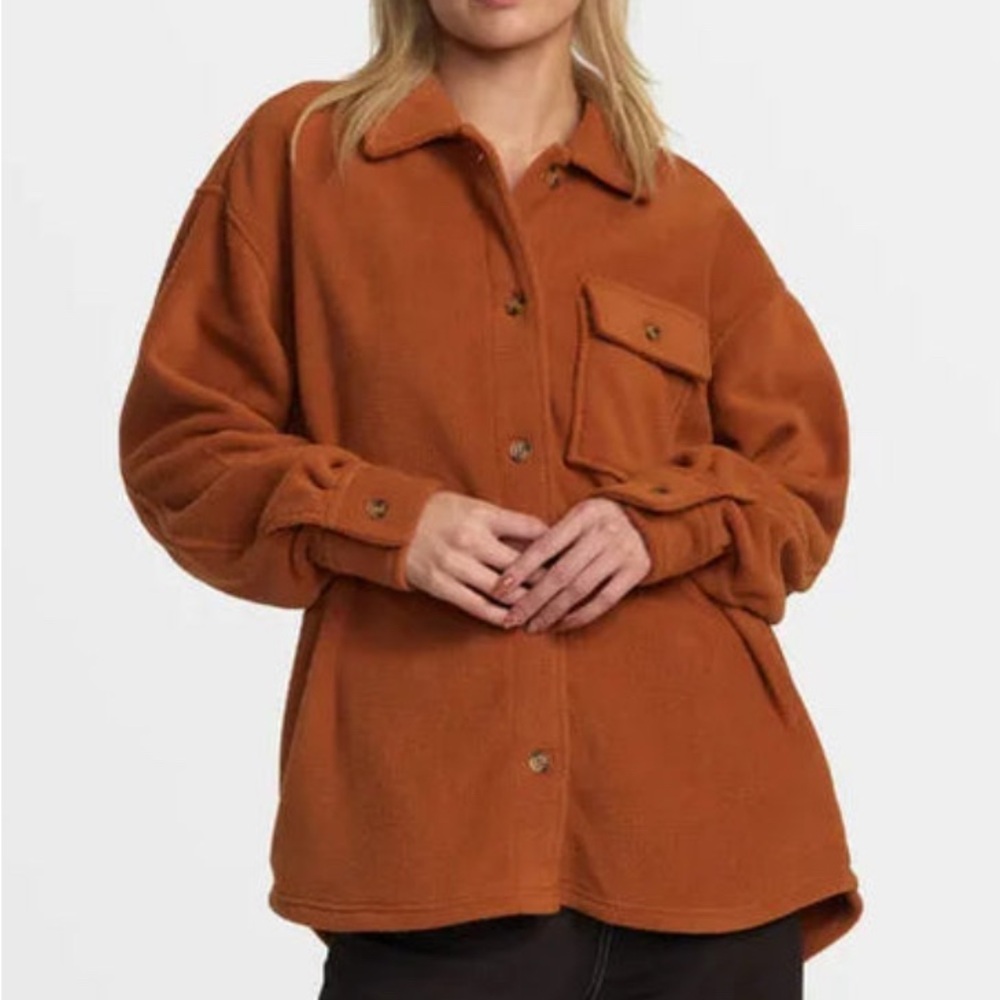 RVCA Polar Birdie Shacket NWT